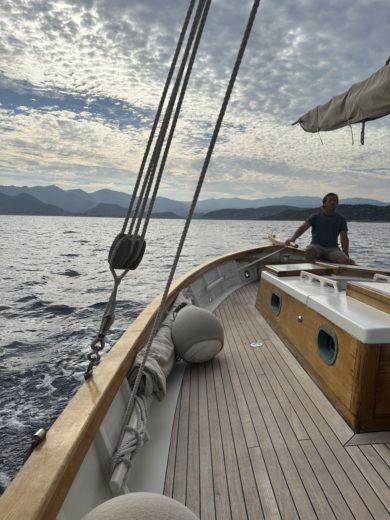 Saint-Florent Sailboat Sangermani Rivanetto alt tag text