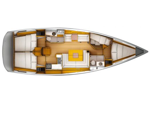 Sailboat JEANNEAU SUN ODYSSEY 449 Plan du bateau