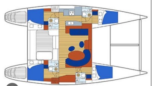 Catamaran Lagoon Lagoon 470 boat plan