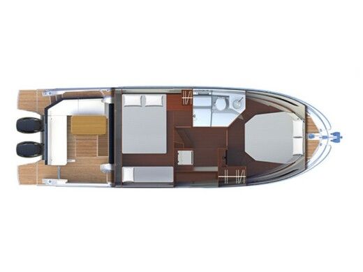 Motorboat  Antares 11 OB Boot Grundriss