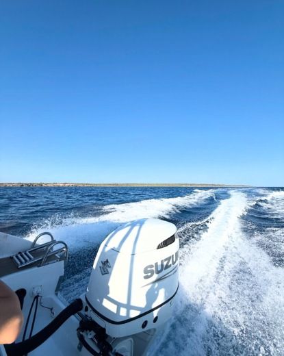 Es Trenc Motorboat Saver 750wa hardtop alt tag text