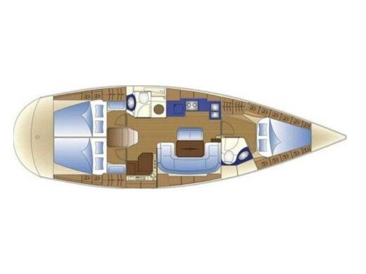 Sailboat  Bavaria 42 Cruiser Plan du bateau