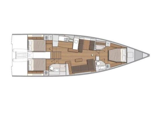 Sailboat  First 53 Boat layout