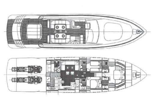 Motorboat ARNO LEOPARD 24 Boat layout