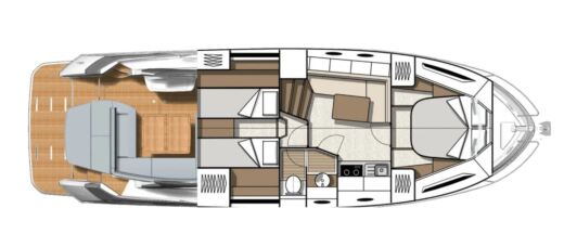 Motorboat BENETEAU GRAN TURISMO 41 Planimetria della barca