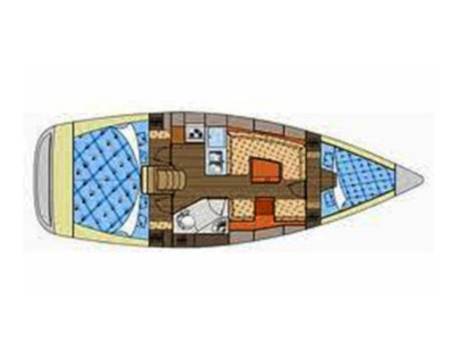 Sailboat ELAN ELAN 344 IMPRESSION Planta da embarcação