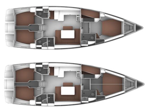 Sailboat BAVARIA CRUISER 51 boat plan