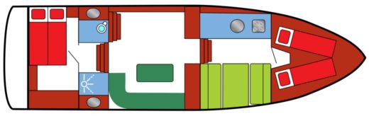 Motorboat Vacance 1100 AK Planimetria della barca