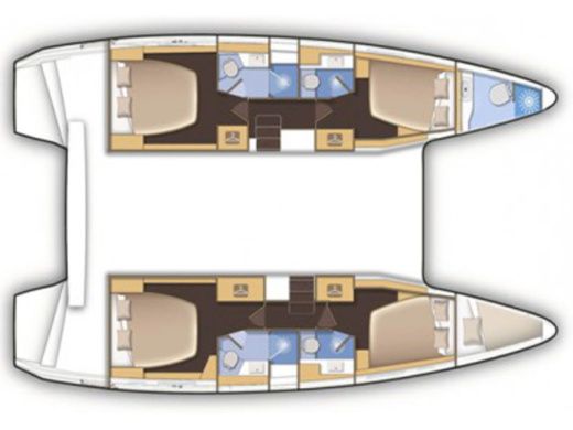Catamaran LAGOON LAGOON 42 Boat design plan