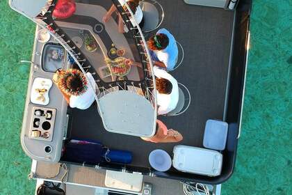 Location Bateau à moteur Pontoon Boat Moorea