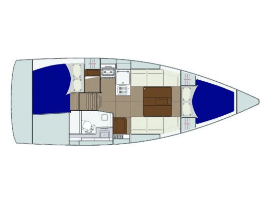 Sailboat Dufour Dufour 310 Grand Large boat plan