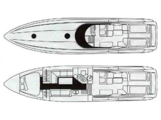 Motorboat Sunseeker 45 Apache boat plan