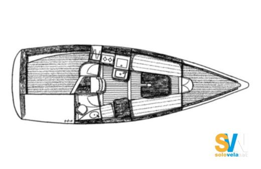 Sailboat Beneteau First 300 Spirit Plan du bateau