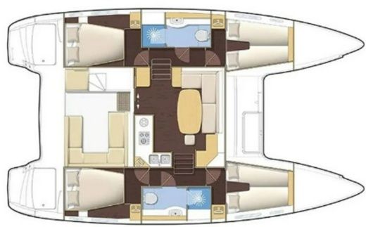 Catamaran Lagoon Lagoon 400 Plano del barco