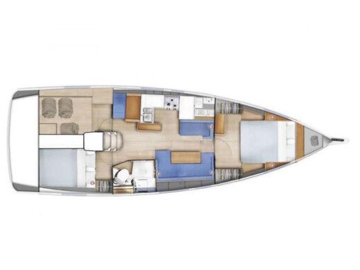 Sailboat  Sun Odyssey 410 boat plan