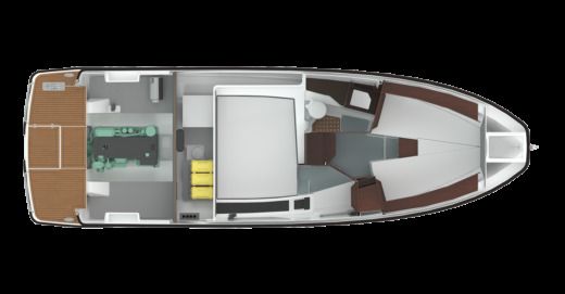 Motorboat Finnmaster Grandezza 30CA boat plan