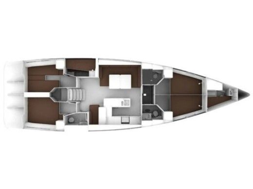 Sailboat  Bavaria Cruiser 56 Boat layout