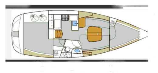 Sailboat Beneteau Oceanis 331 clipper Plan du bateau