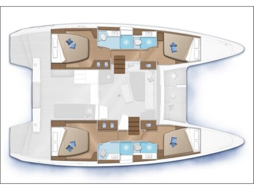 Catamaran LAGOON 42 Plan du bateau