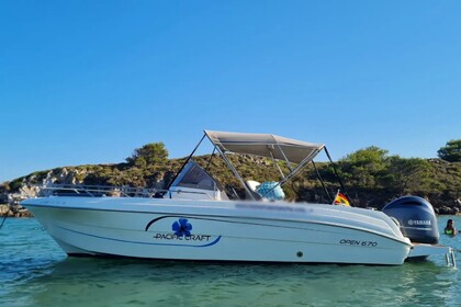 Location Bateau à moteur PACIFIC CRAFT OPEN 670 200CV YAMAHA Ciutadella de Menorca