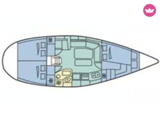 Sailboat Dufour Dufour 36 Classic Planimetria della barca