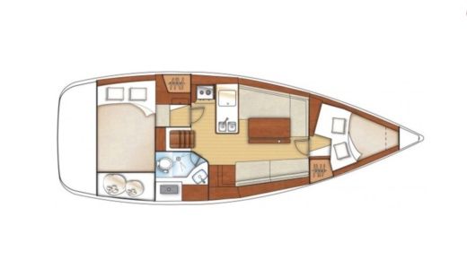 Sailboat Beneteau Oceanis 31 boat plan