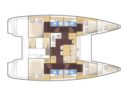 Catamaran Lagoon Lagoon 40 Boat design plan