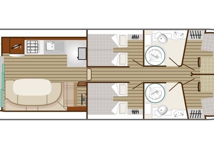Location Péniche Nicols Octo FLY 12 Grez-Neuville