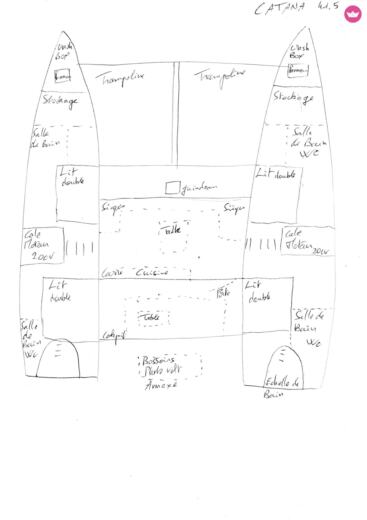 Catamaran Catana 41.5 Boat layout