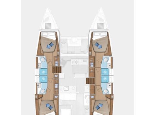 Catamaran  Lagoon 46 Carcharias  Boat design plan