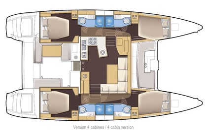 Verhuur Catamaran  Lagoon 450 Fly Lefkada