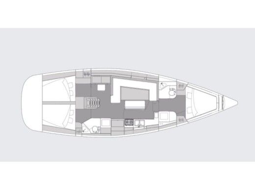 Sailboat Elan Impression 45.1 Owner version Plan du bateau