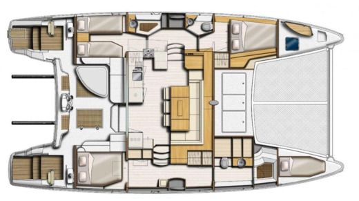 Catamaran Catana 47 Plan du bateau