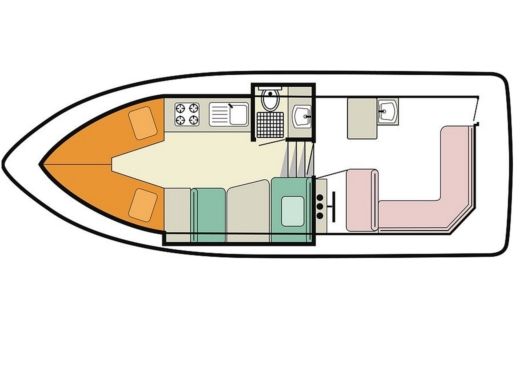 Houseboat crown blue line capri boat plan