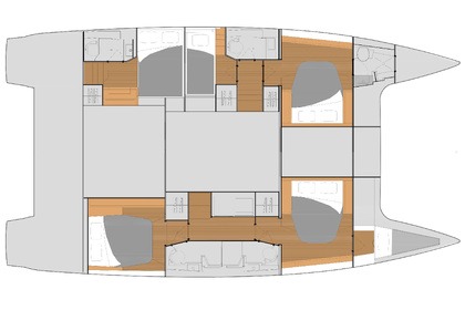 Location Catamaran Fountaine Pajot Fountaine Pajot Tanna 47 - 5 + 1 cab. Skradin
