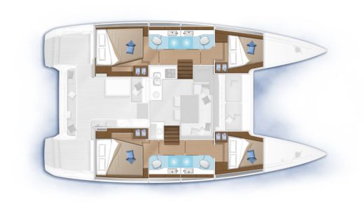 Catamaran Lagoon Lagoon 40 boat plan