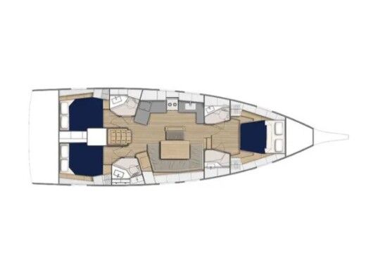 Sailboat  Moorings 46.3 boat plan