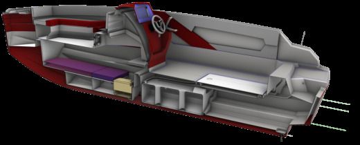 Motorboat Arrow Abaris 23 Plano del barco