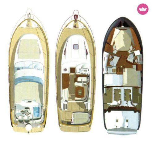 Motor Yacht Beneteau Antares 12 Plan du bateau