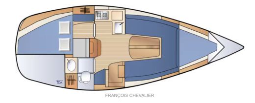 Sailboat Jeanneau Fantasia DL boat plan