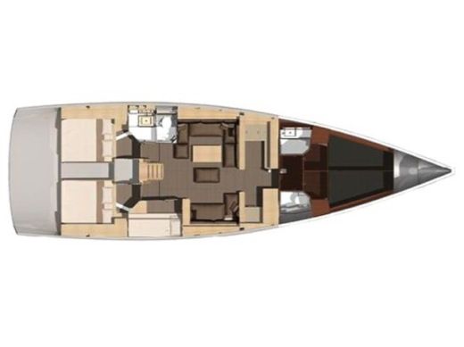 Sailboat DUFOUR DUFOUR 512 GRAND LARGE Plano del barco
