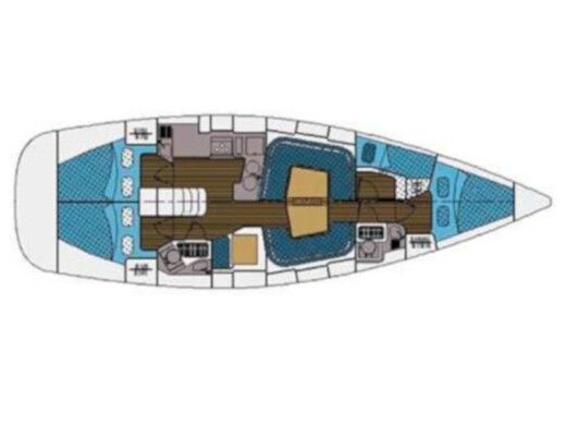 Sailboat Elan  Elan 434 boat plan