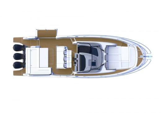 Motorboat Jeanneau Cap Camarat 12.5 wa boat plan