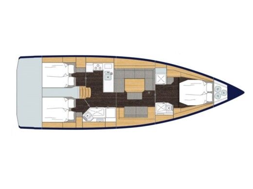Sailboat  Bavaria C45 Style boat plan
