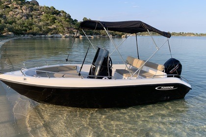 Hire Boat without licence  Poseidon blue water 170 Vourvourou