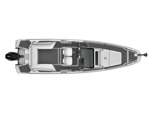 Motorboat Axopar BRABUS 300 SHADOW CROSS TOP Boot Grundriss