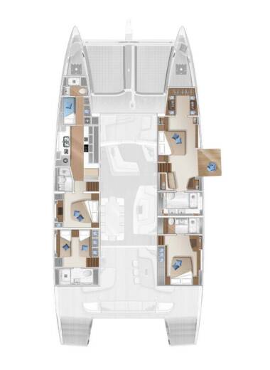 Catamaran Lagoon Lagoon Seventy 7 Boat layout