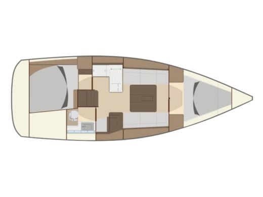 Sailboat  Dufour 335 Plan du bateau