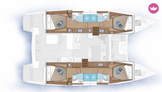 Catamaran Lagoon Lagoon 46 boat plan