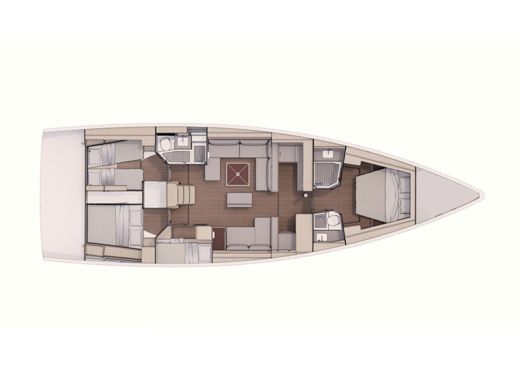 Sailboat Dufour 530 GL boat plan